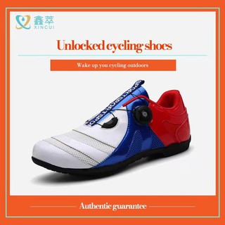 💥Ready Stock💥New type of lockless cycling shoes spring and summer leisure men's and women's road bike booster shoes breathable mountain，运动鞋，骑行鞋
