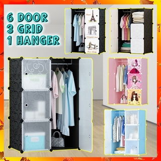 🔥EVERY1 High Quality Cubes Design Clothes Storage Dust DIY Wardrobe (6D/3G/1H)