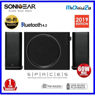 SonicGear Space 5 Hi-Fi Bluetooth Speakers with Pure Rich Sound and SD card playback