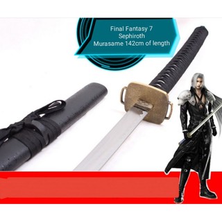 Final Fantasy 7 - Sephiroth Murasame (wooden with metallic painted)(142cm of length)