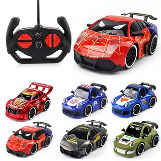 Remote Control Car IRON MAN BATMAN SPIDER-MAN Super Hero Avengers Toys Mainan