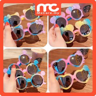 Ready Stock! UV Proof Kids Sunglasses Girl's Lovely Cartoon Sunglasses