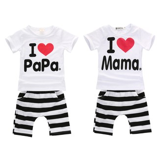 Baby Clothing short Sleeve T-shirt+Pant Kids Cute