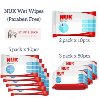 NUK Baby Wet Wipes (Paraben Free & Fragrance Free) Tisu Basah Baby