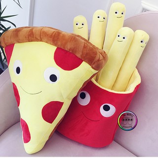 Super Soft Pillow Fast Food Pizza Fries Sausage Hug Office Home Use Plush Toys