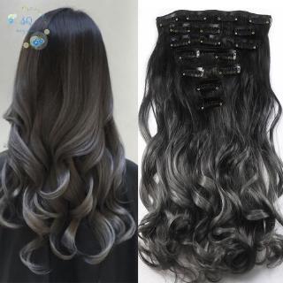 SQ❤curlywavyhair 20\'\' Long Curly Wave Women 7pcs/set Clip in Hair Extension Hi