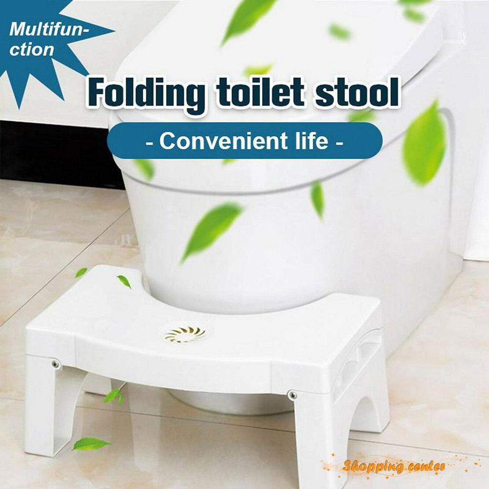 Folding Multi-Function Toilet Stool Portable Step for Home Bathroom