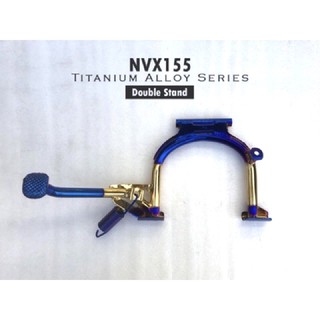 DOUBLE STAND SIDE STAND YAMAHA NVX 155 NVX155 MAIN STAND ORI TITANIUM ALLOY THAILAND STAINLESS STEEL