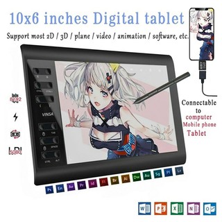 G10 Hand painted board Digital Tablet Digital Graphics Drawing Tablets Hand Painted Can Be Connected To Mobile Phone Computer Drawing