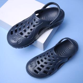 【Ready stock+3 Color】Lelaki Light Comfortable Plastic Sandals Summer Fashion Men Beach Sandals Portable Casual Soft Slippers Plus size:40~45
