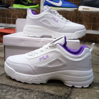 🔥kasut fila🔥(ready stok)white/purple