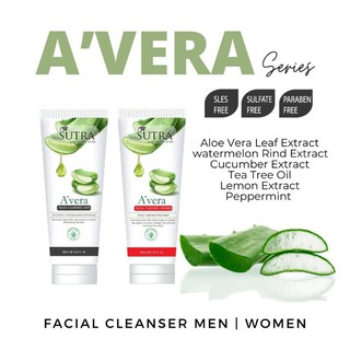 Pencuci Muka A'vera Sutra - Antioksida & Kulit Berminyak : Aloevera Facial Wash - Anti Aging & Oil Control ( Avera ) (1)