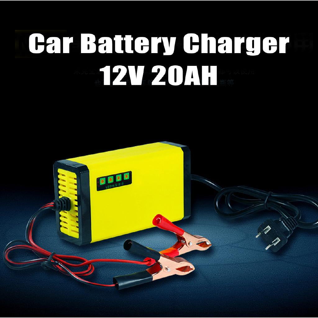 Car Battery Charger Motorcycle Smart Automatic Maintainer Trickle 12V 2AH-20AH