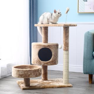 Cat frame, cat climbing frame, small cat with nest, simple cat nest, cat tree, multifunctional Cat House Villa