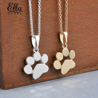 Ellastore Women's Lovely Pet Cat Dog Paw Pendant Chain Necklace Fashion Jewelry