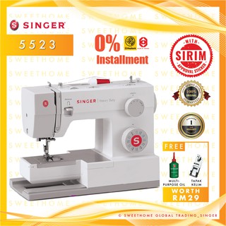 Singer 5523 Heavy Duty Sewing Machine *Ready Stock & Bubble Wrap*