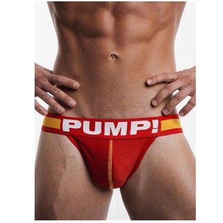 1 piece Pump Sexy Men Jockstrap G Strings Low Rise Underwear Red/ Dark Blue/ Blue/ Green/ SkyBlue/ White (Ready stock)