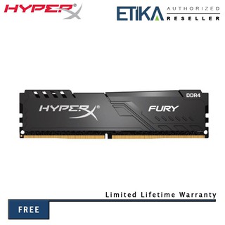 HyperX FURY DDR4 2666MHz / 3200MHz CL16 DIMM Gaming Desktop RAM (4GB / 8GB / 16GB) - XMP Ready
