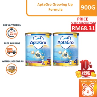 [FROM RM 68.31 AFTER SHOPEE COIN REBATE] AptaGro Growing Up Formula (STEP 3 / 4) - 900G