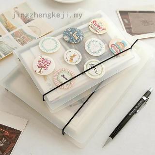PVC A5 A6 A7 Spiral Notebook Cover Loose Diary Coil Ring Binder Filler Paper Seperate Planner Receive Bag Card Storage