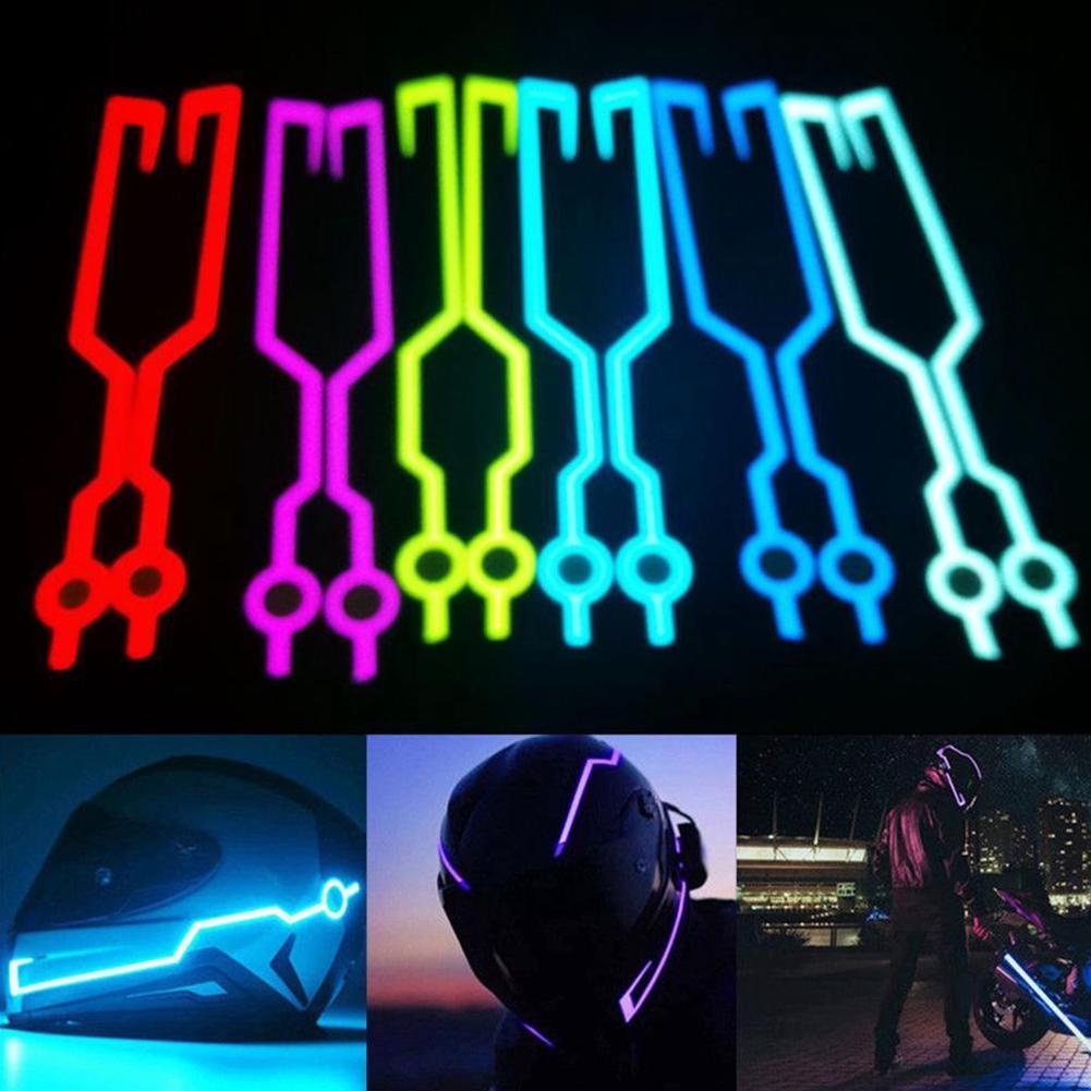 1Pair Blinking LED Light Sports Night Riding Signal Stripe Bar for Motorcycle