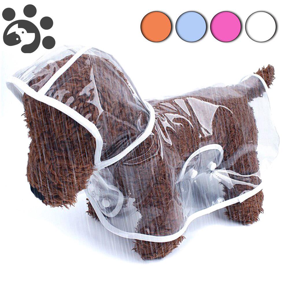 Pet Dogs Raincoat Summer Waterproof Clothes for Pet Puppy Transparent Raincoat Jacket for Small Medium Dogs Puppy CL0004