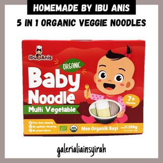 Organic Baby Noodles Mixed Vege Noodles Homemade Baby Food By Ibu Anis