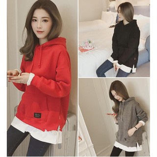 Women Long Sleeve Hoodied Sweeter Pullover Casual Summer Autumn Loose Tops READY STOCK
