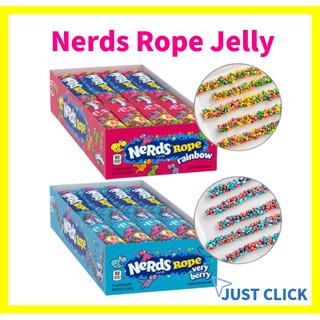 Nerds Rope Candy Jelly Rainbow Veryberry 26g / ASMR #Rope Jelly