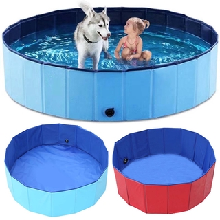 Qunqund Foldable Pet Swimming Pool Dog Cat Bath Tub Pool For Medium Large Pets/Kids Swimming Water Toy(2 Sizes)