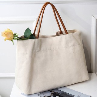 Women's Korean Casual Convenient Large Capacity Canvas Bags Shopping Bag