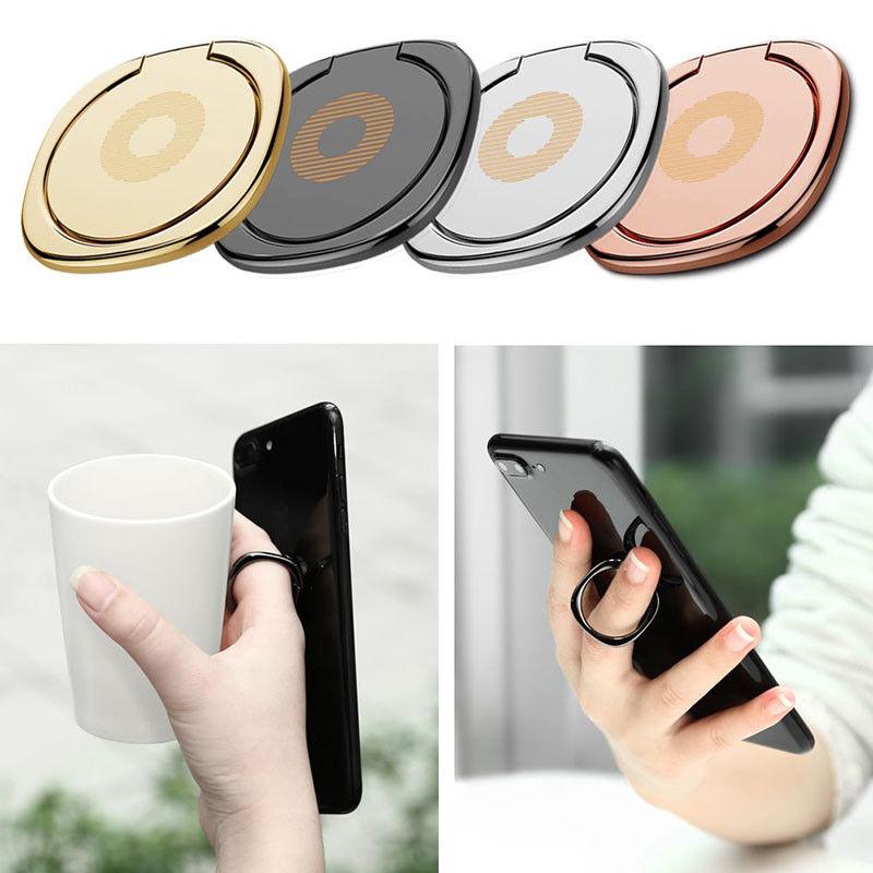 Universal 360 Finger Grip Metal Ring Stand Holder Bracket For Smart Phone Tablet