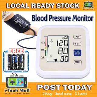 High Blood Pressure Monitor BP Machine Arm Mesin Tekanan Darah Tinggi Digital Health Monitors Voice Prompt