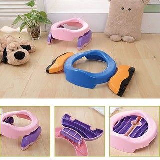 Foldable Portable Travel Potty Plastic Training Chair Toilet Seat for Baby Kids