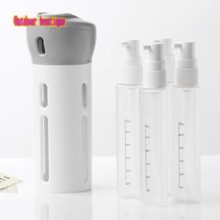 4-in-1 Lotion Shampoo Gel Travel Dispenser Portable Leakproof Rotatable Bottle / 🔥Hot sales🔥Travel Dispenser 4 in 1 (refill shampoo/lotion/body shampoo)