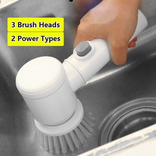 ✅ 3-in-1 Electric Cleaning Brush Multipurpose Battery/USB Rechargeable Berus for Bathroom/Kitchen/Toilet/Car 清洁 刷子