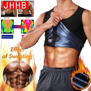 Men Body Shaper Sauna Vest Waist Trainer Slimming Belt Sweat Shirt Polymer Corset Top Abdomen Reducing Shapewear Fitness Top
