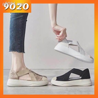 Female fisherman shoes hollow breathable thick-soled platform lazy loafers