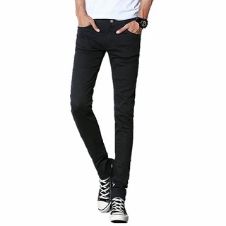 Skinny Jeans Denim Pants Korean Fashion Men Black Male Slim (1)
