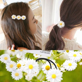 Korean Daisy Sweet Hair Clip Hair Rope Cute Flowers Hair Ring
