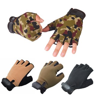 Anti-slip Gloves Half Finger Outdoor Working Fishing Sports