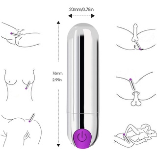 USB Rechargeable Mini Bullet Vibrator 10 Speed Waterproof G-spot Clitoris Stimulator Anall Dildo Vibrator Adult Sex Toy