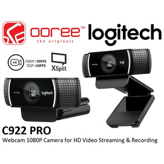LOGITECH C922 WEBCAM WITH FULL HD 1080P AUTOFOCUS BRIGHTER IMAGES AND BUILT IN MICROPHONE (960-001090)