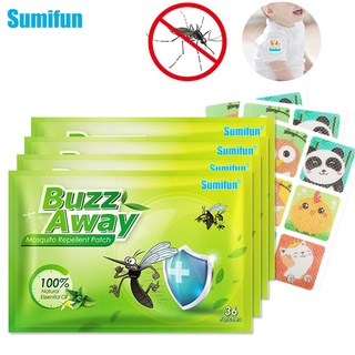 36pcs/lot Sumifun Mosquito Patch Cartoon Pest Control Plaster Repel Mosquitoes Insects Children Outdoor Camping Health