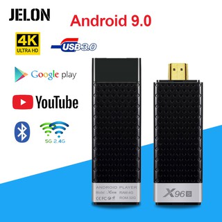 Smart 4K Android 9.0 TV Box X96S TV Stick Amlogic S905Y2 DDR3 4GB 32GB 5G WiFi Bluetooth 4.2 TV Dongle Media Player