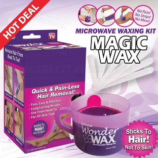 Magic Wax Microwavable Waxing Kit Painless Hair Removal Skin Care/Kit Pencabut Bulu