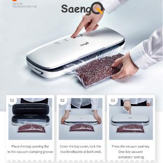 SaengQ QH-06 Electric Food Vacuum Sealer Packaging Machine For Home Kitchen Household