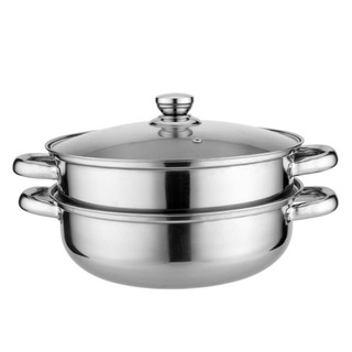 High Quality Double Layer Stainless Steel Cooking Pot With Steamer