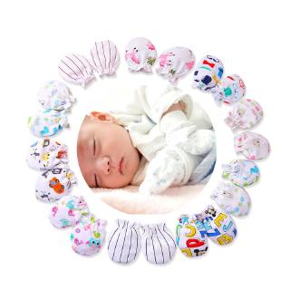 1Pair Cotton Infant Glove Baby Mittens Anti-scratch Gloves Newborn Safety 【Really stock】