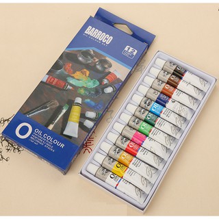 12 Colours Oil Colors Paints In Set Professional Paints Pigment (12ml Each Colours)